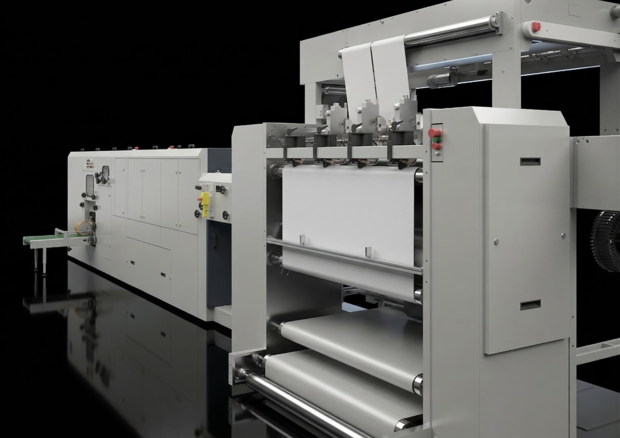 Automatic web slitting